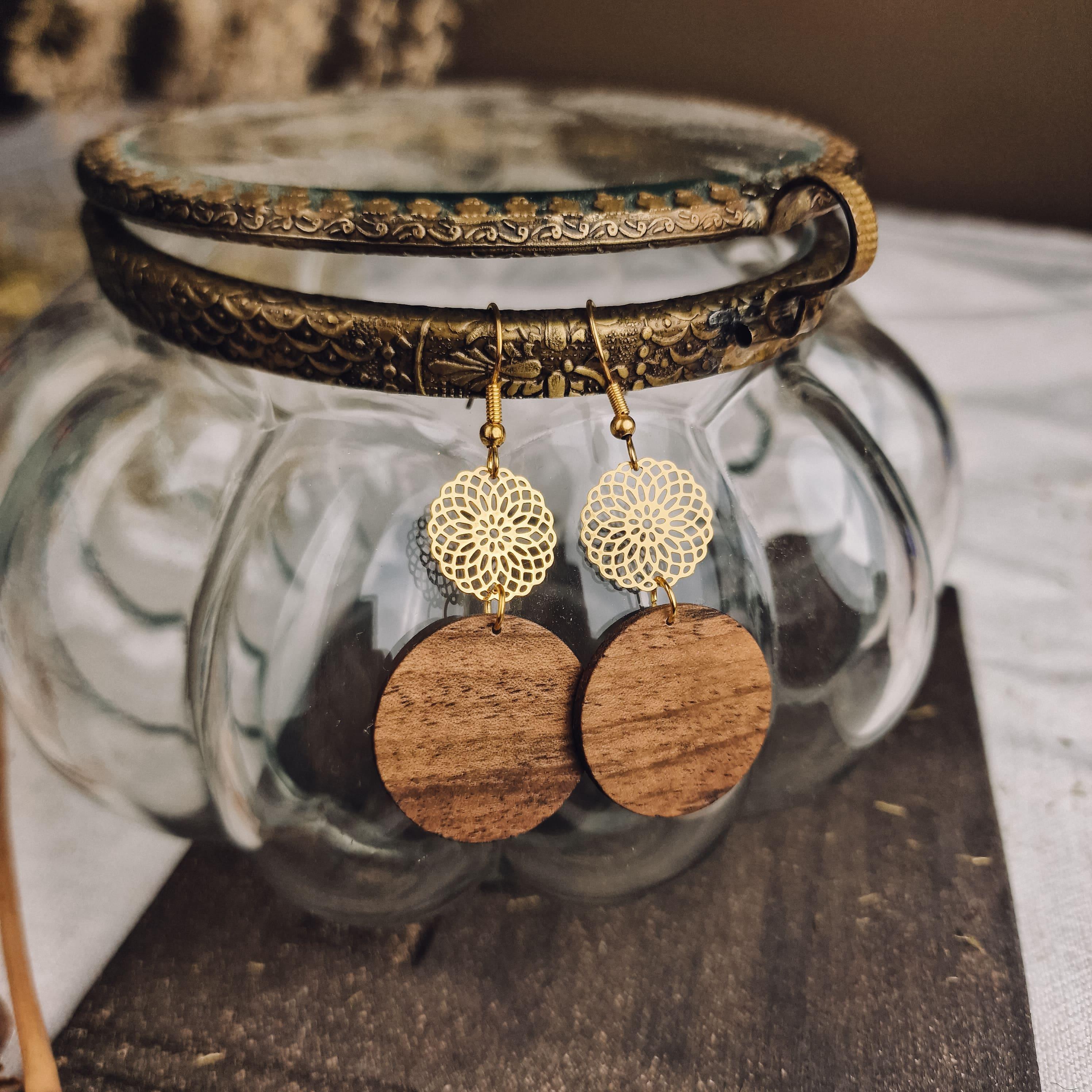 Earrings "Oriental Gold"