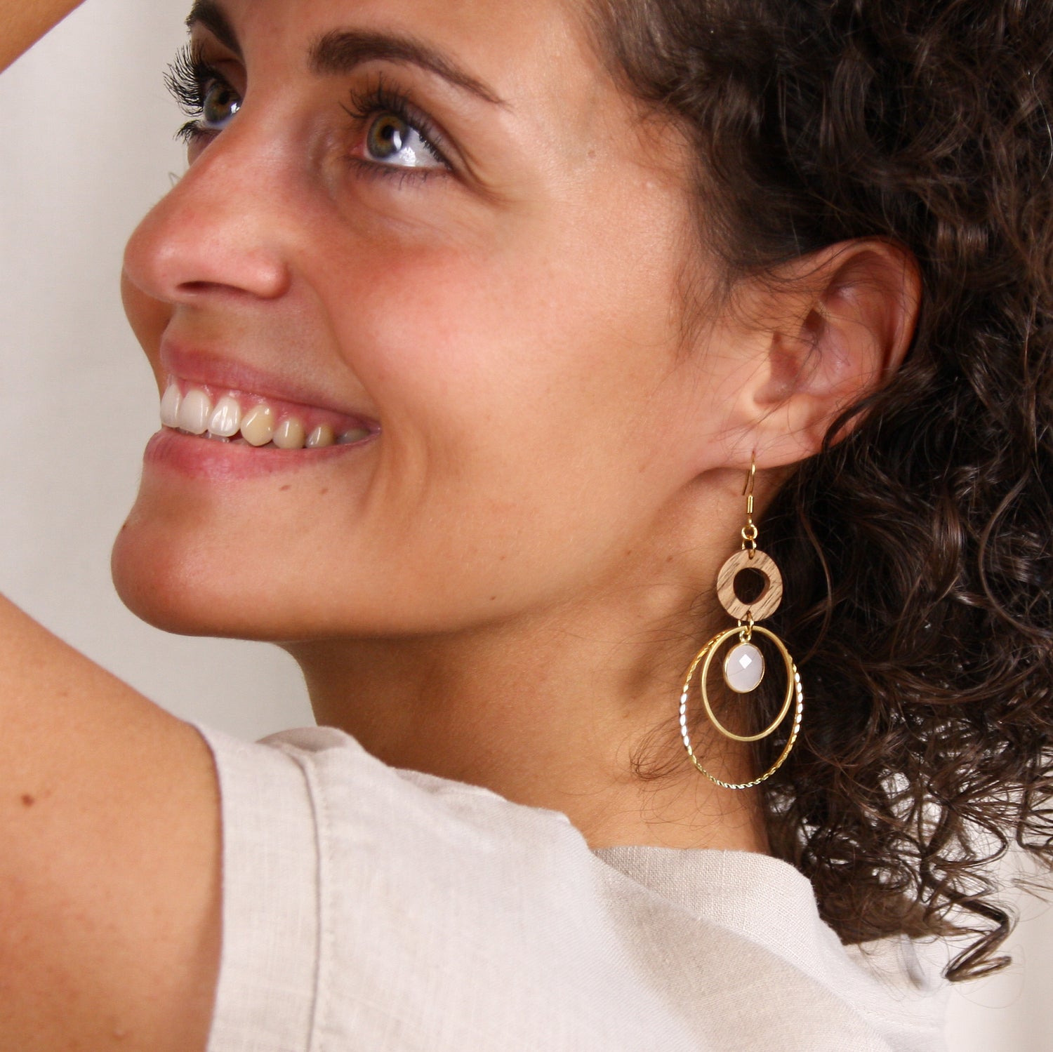 Earrings "Harmonia gold"