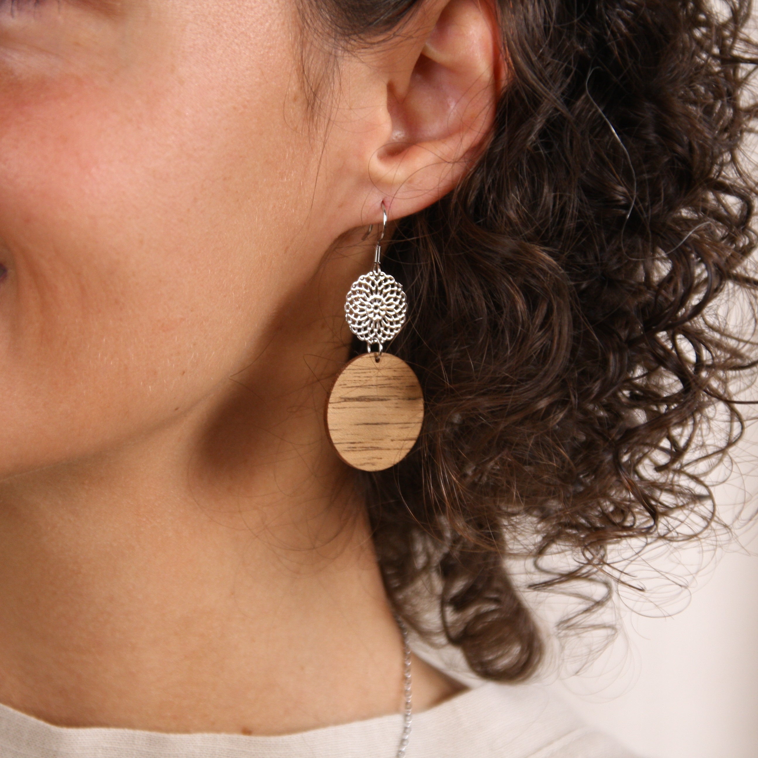 Earrings "Oriental Silver"