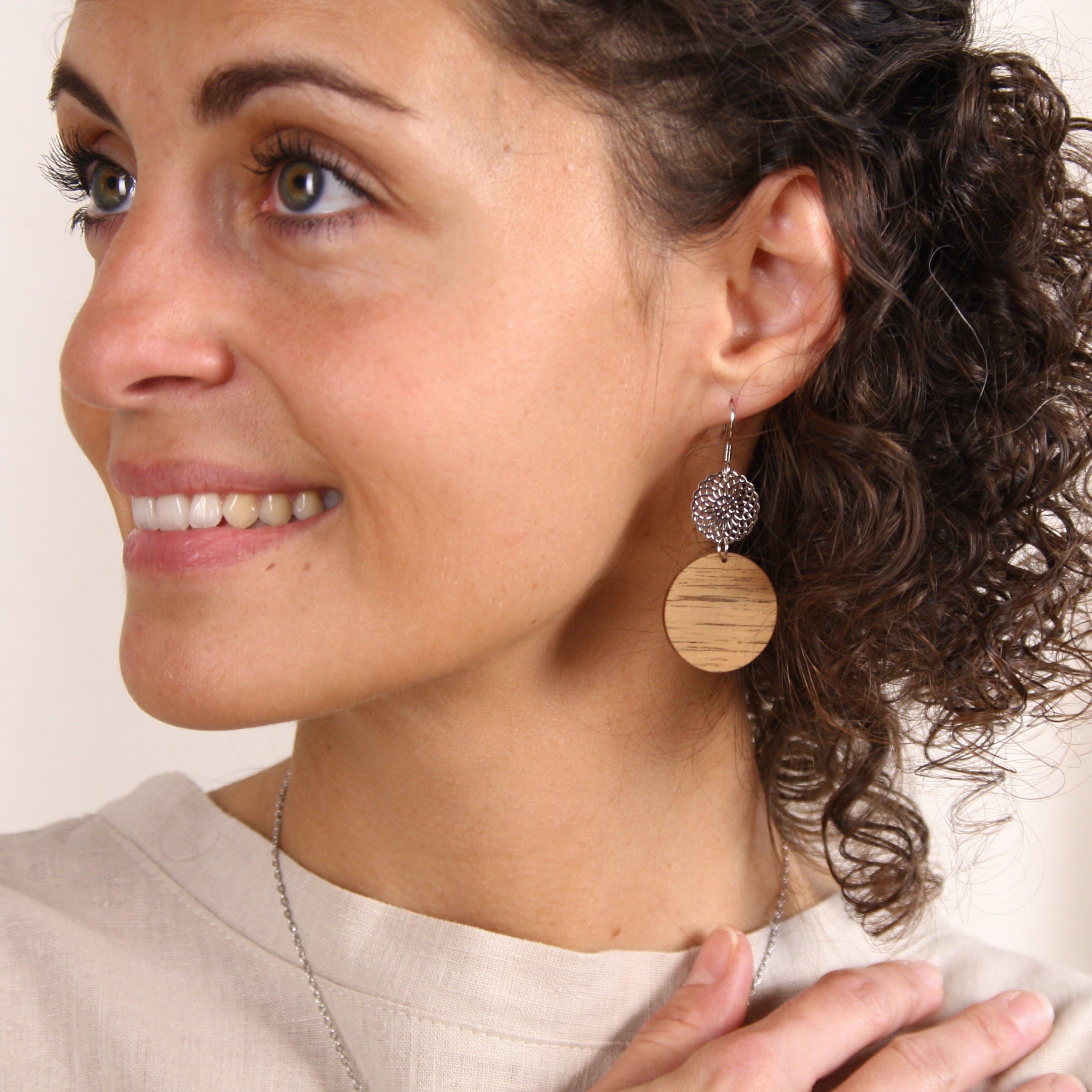 Earrings "Oriental Silver"