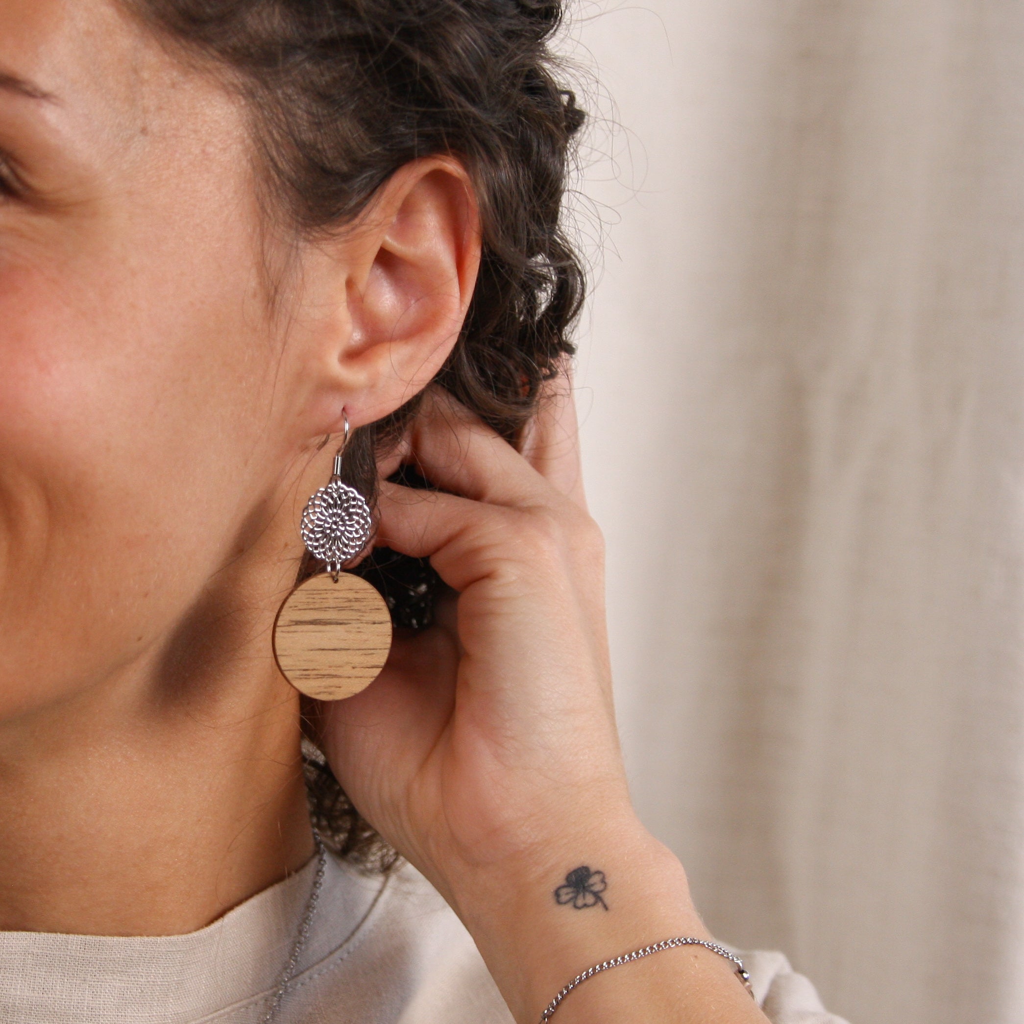 Earrings "Oriental Silver"