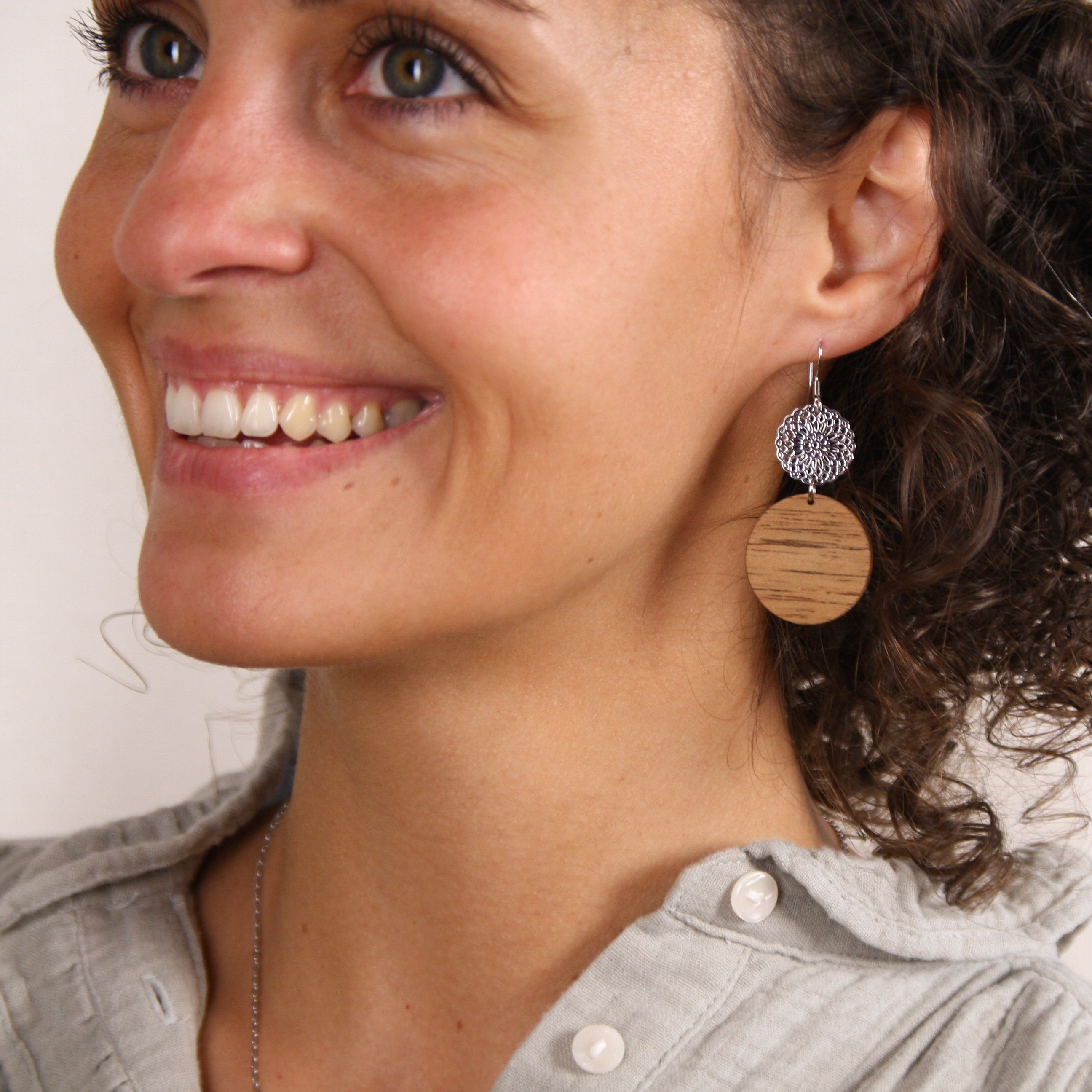 Earrings "Oriental Silver"