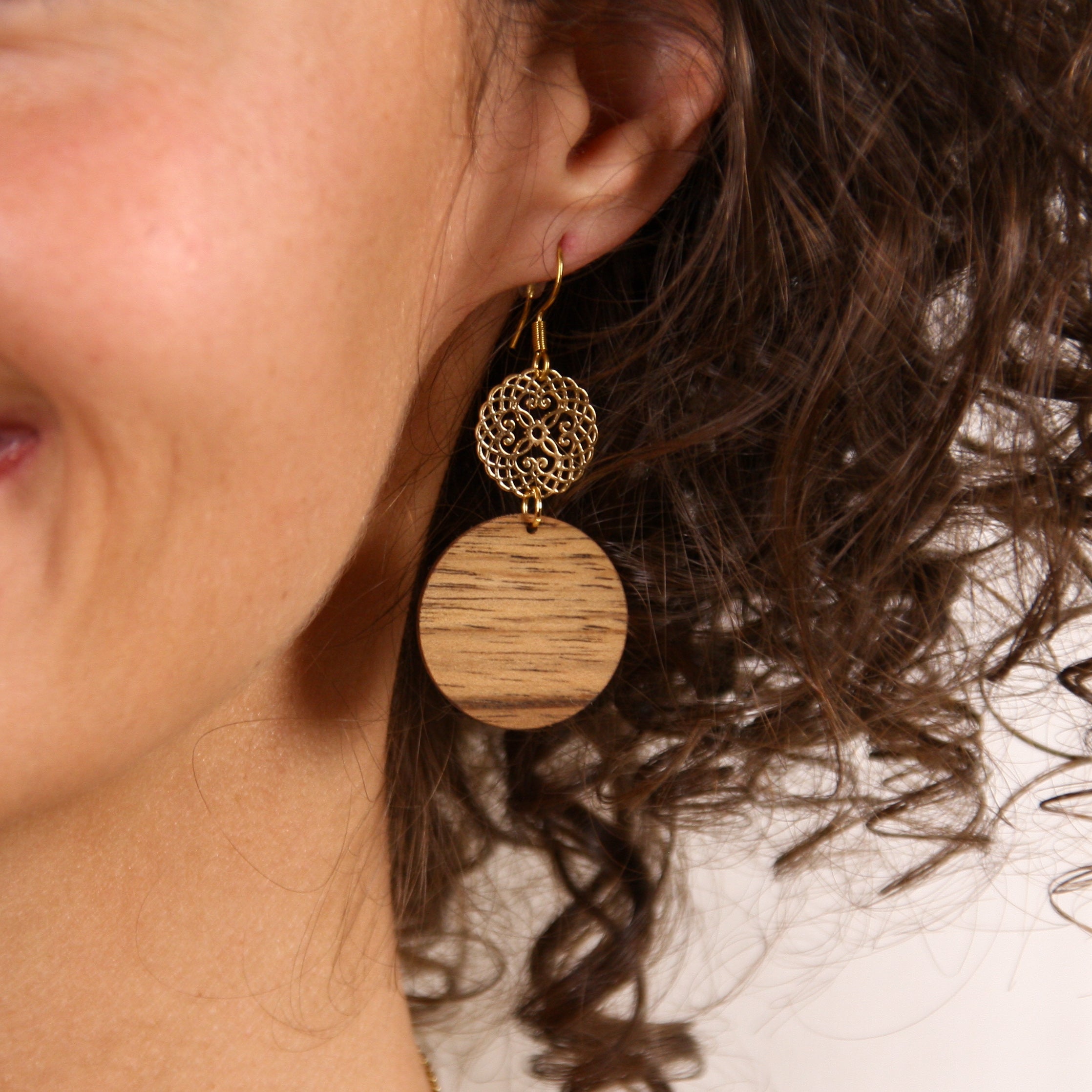 Earrings "Oriental Gold"