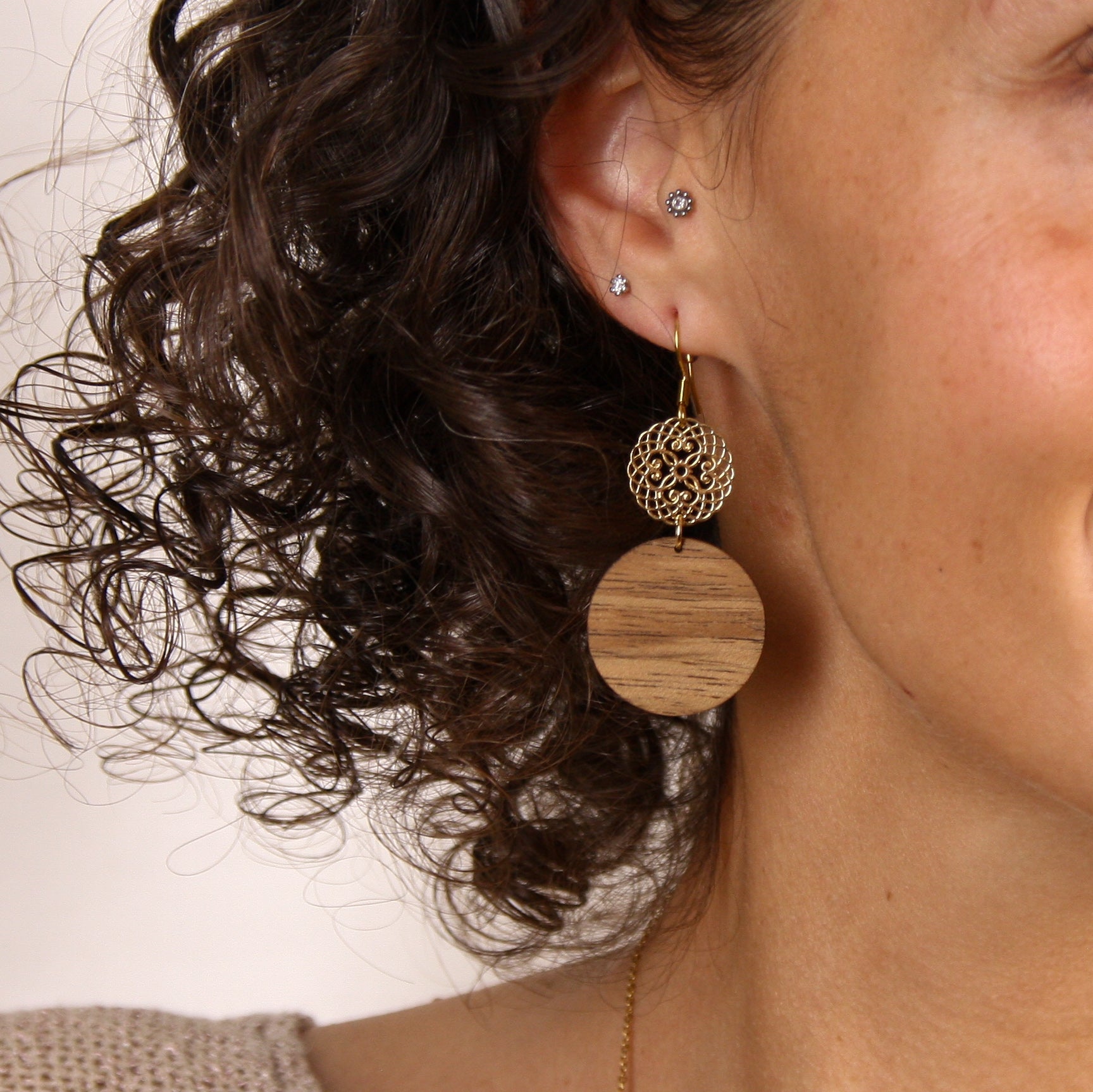 Earrings "Oriental Gold"