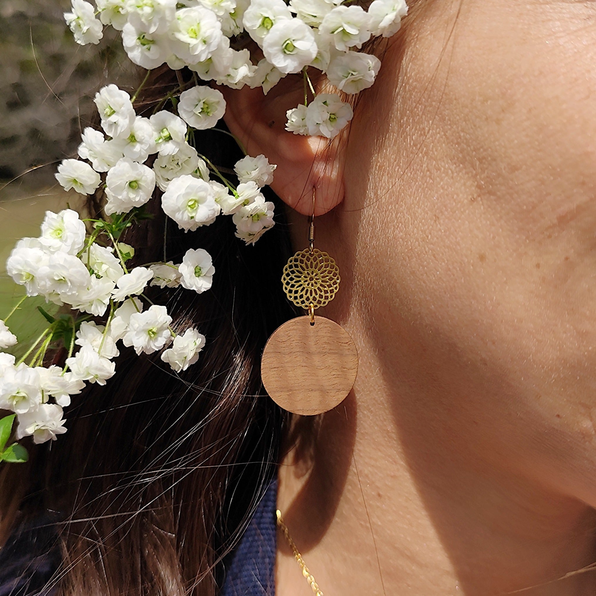 Earrings "Oriental Gold"