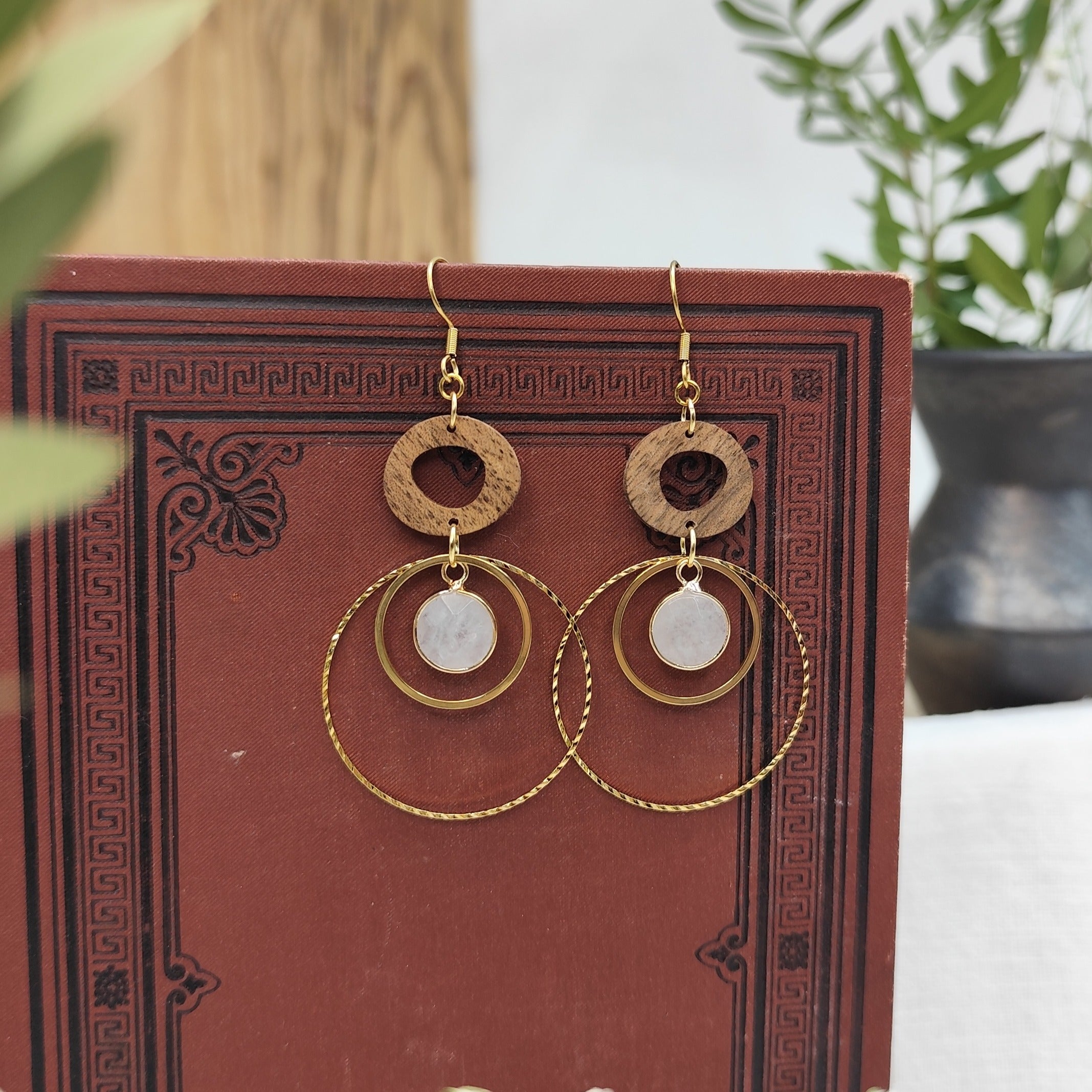 Earrings "Harmonia gold"
