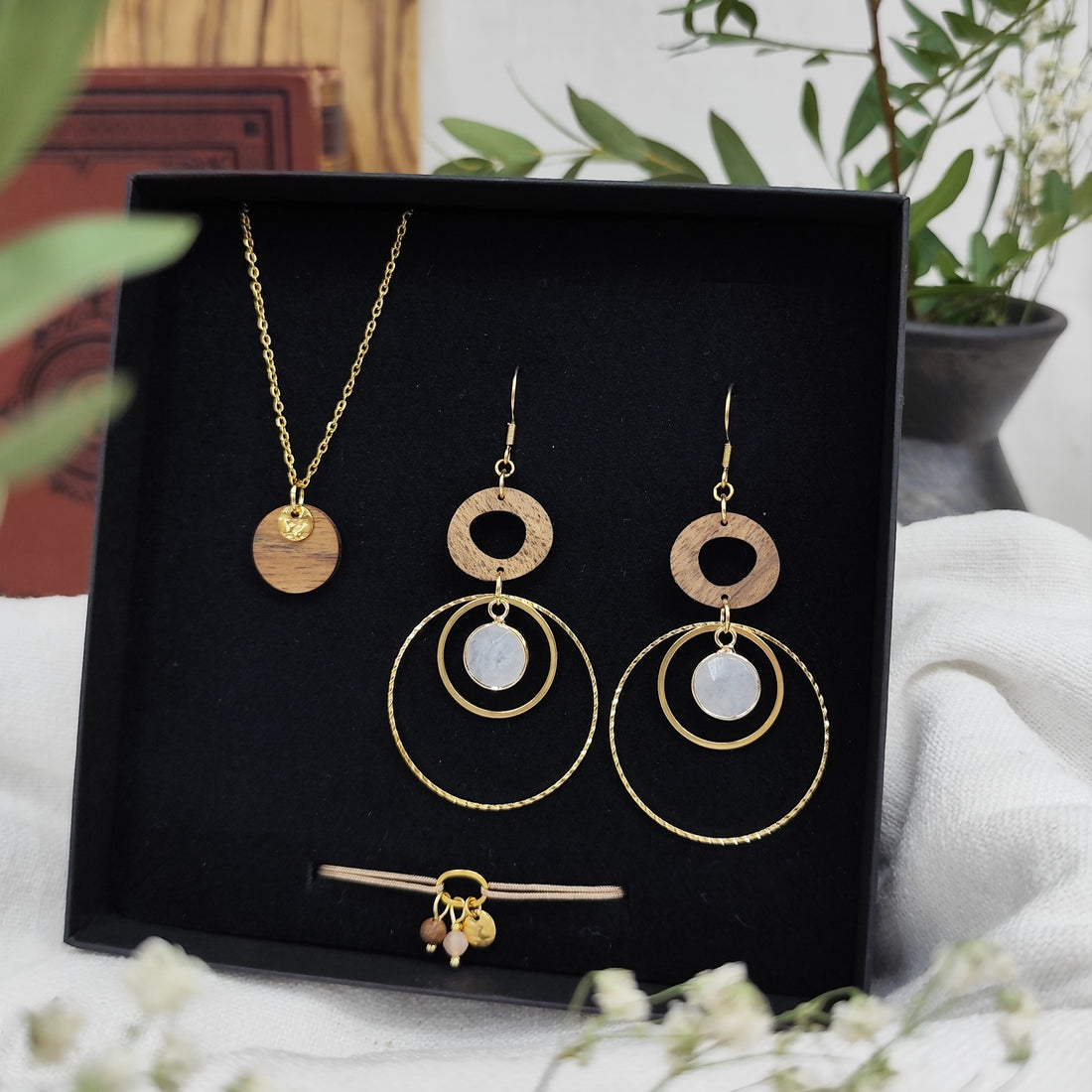 Uhani "Harmonia gold"