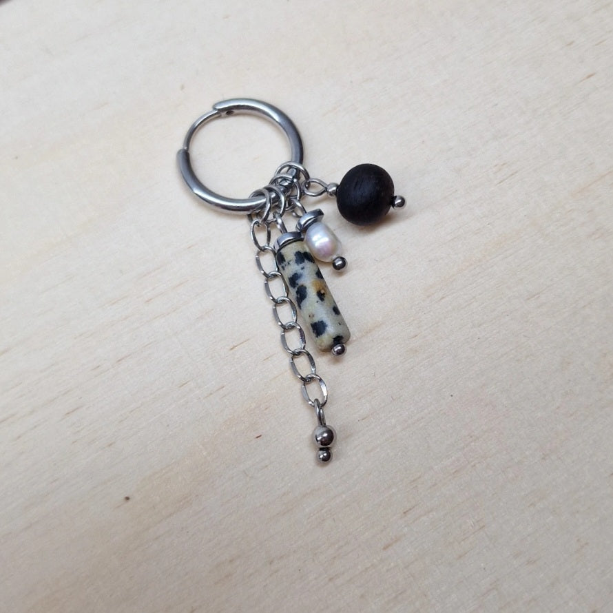 Mix &amp; Match Größere Steine Charms SET Silber