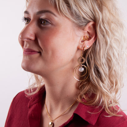 Earrings &quot;Harmonia gold&quot;