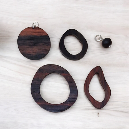 Mix &amp; Match Ebenholz Charms SET Gold