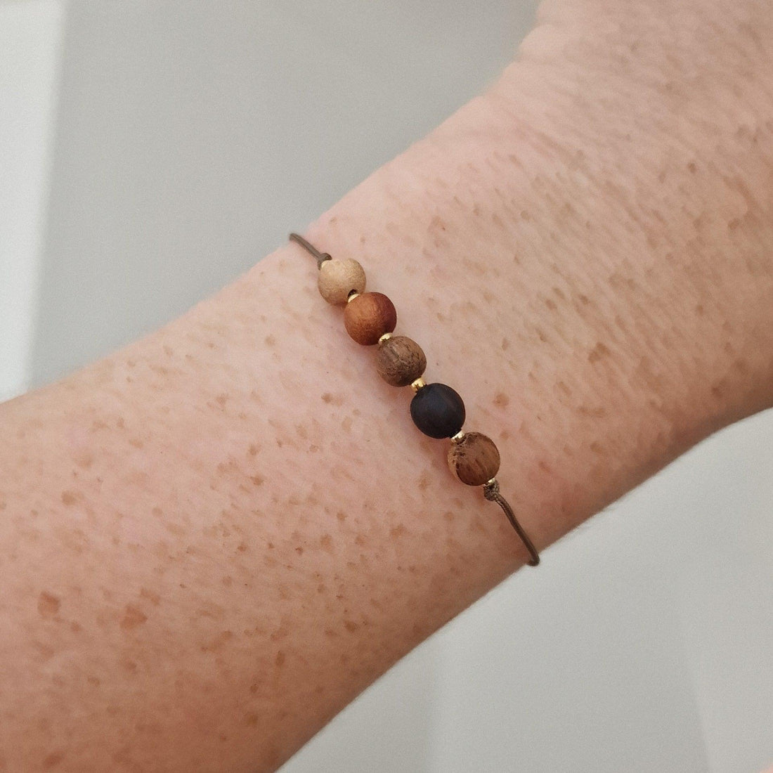 Armband &quot;5 Schätze&quot; - Holzschmuck Astwerk