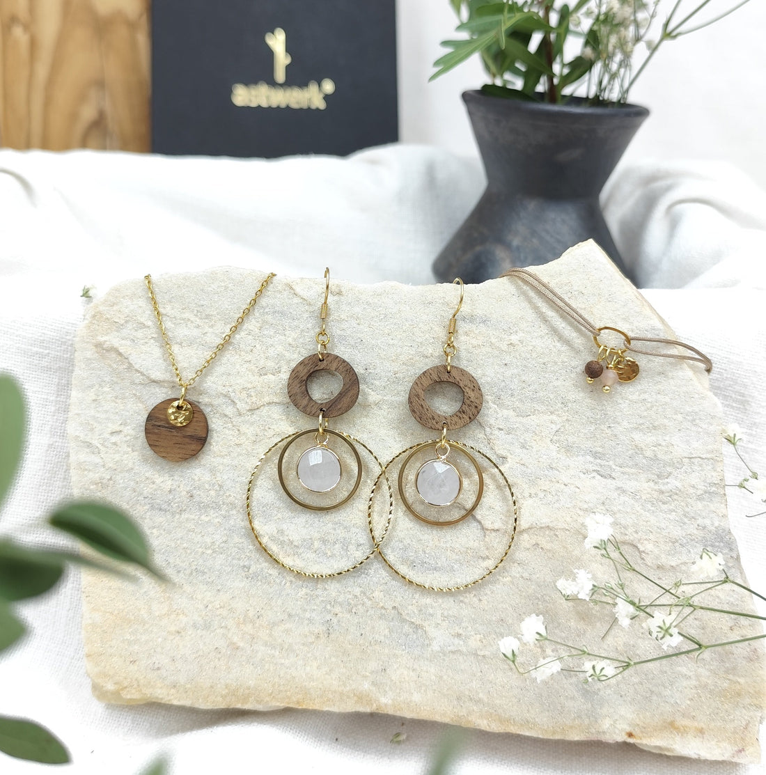 Uhani "Harmonia gold"