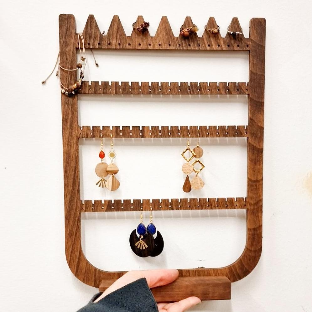 Schneeweißchen | Schmuck-Organizer klein - Holzschmuck Astwerk